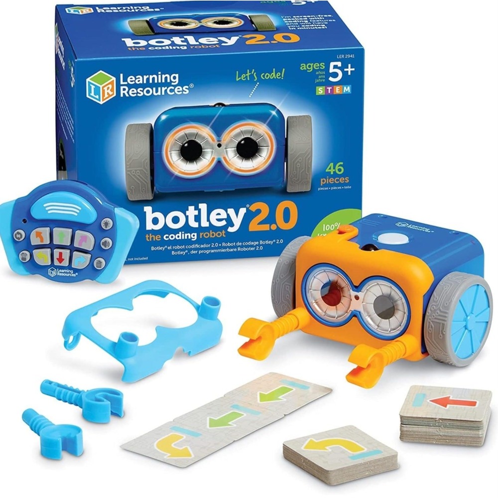 Learning Resources Botley 2.0 Coding Robot 46 Pieces Blue STEM Educational Toy